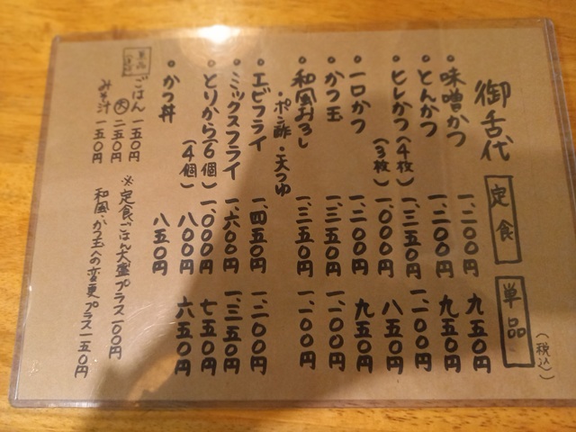 メニュー