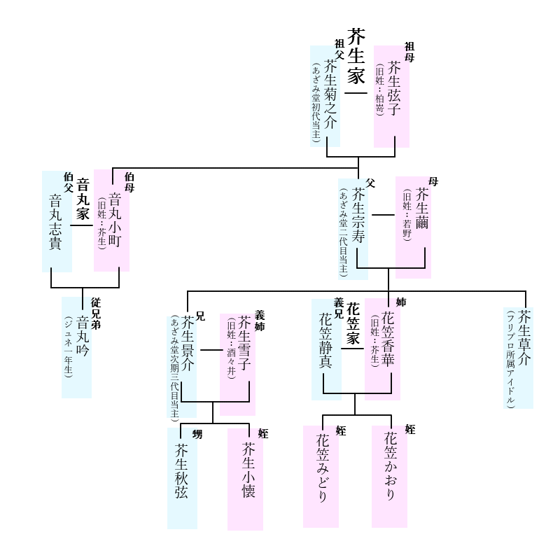 芥生家系図