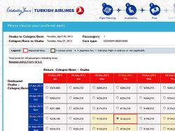 トルコ航空公式サイトその2