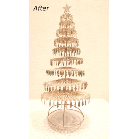 silverクリスマスツリー修理後