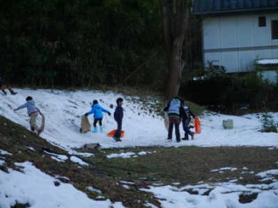 雪滑り①